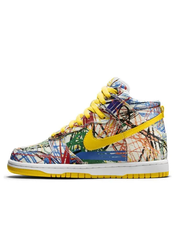 Кроссовки dunk high premium qs Nike — изображение 1 из 4, белый