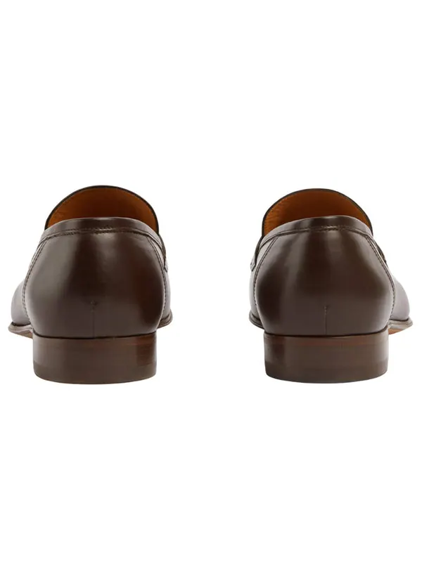 Кроссовки interlocking g loafer 'dark brown leather' Gucci — изображение 4 из 4, коричневый