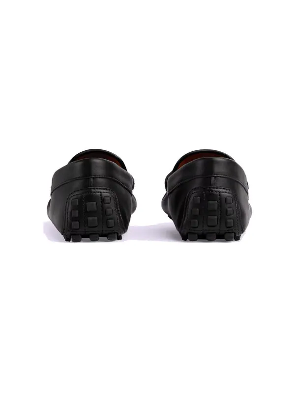 Кроссовки leather driver shoes 'black' Gucci — изображение 4 из 4, черный