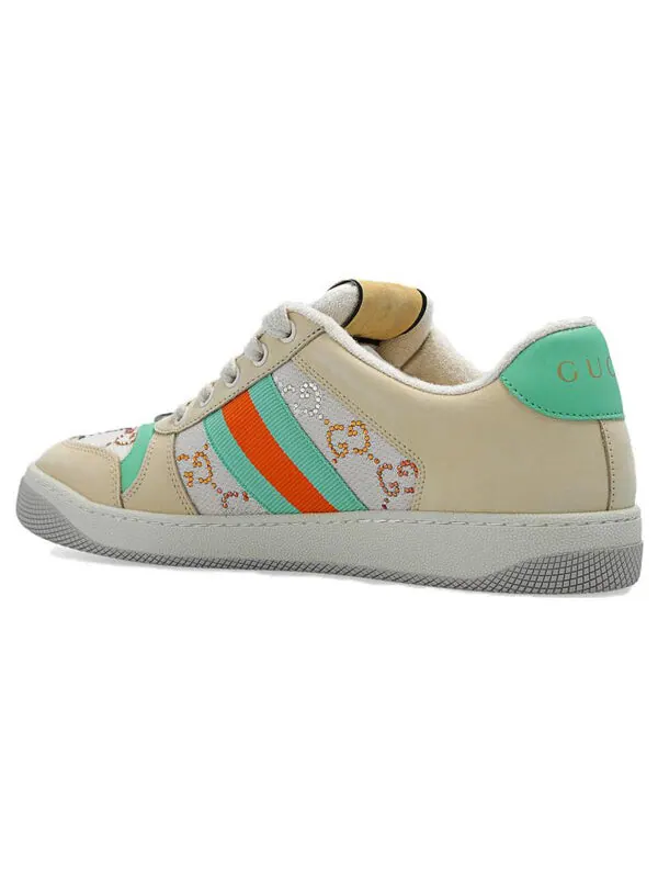 Кроссовки screener 'gg crystals - beige green orange' Gucci — изображение 4 из 4