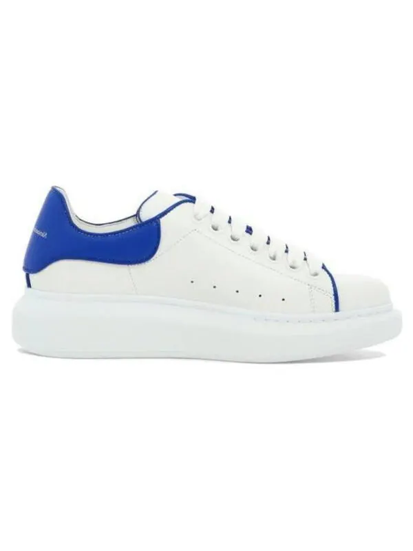 Кроссовки ioversized leather sneakers 'white blue' Alexander Mcqueen — изображение 2 из 4, белый/синий