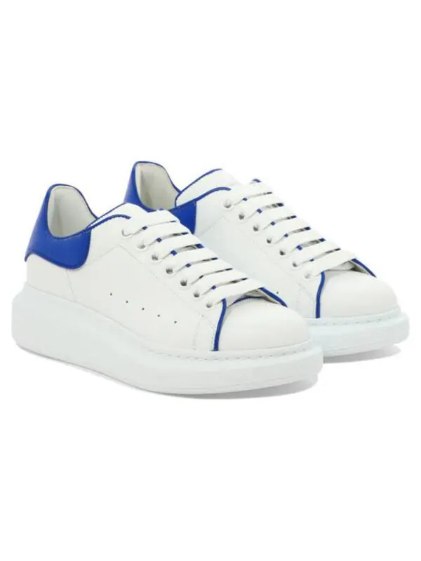 Кроссовки ioversized leather sneakers 'white blue' Alexander Mcqueen — изображение 3 из 4, белый/синий