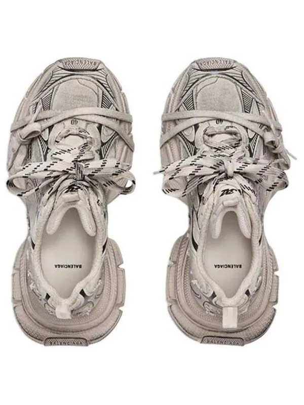 Кроссовки 3xl 'beige destroyed' Balenciaga — изображение 3 из 4, бежевый/черный
