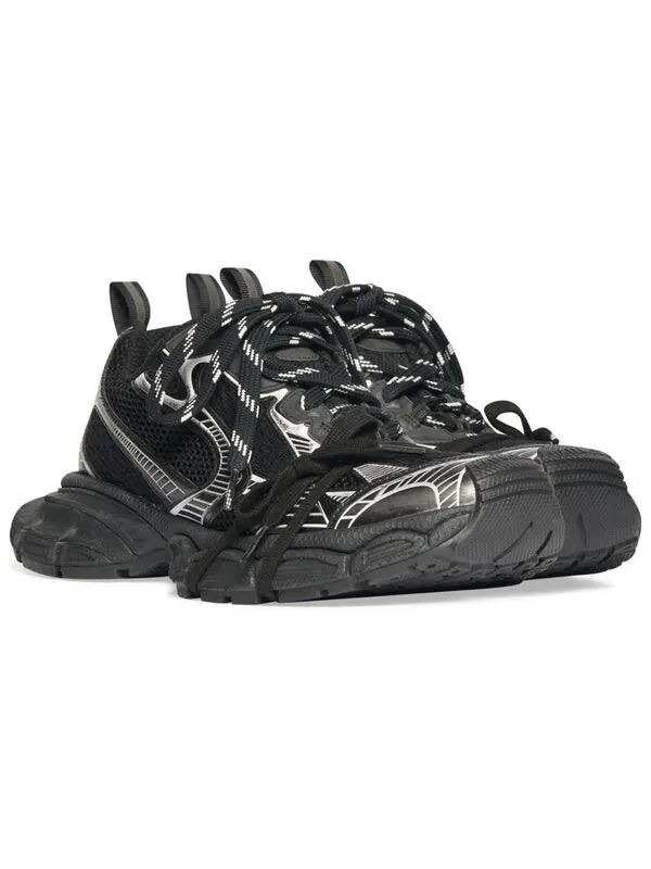 Кроссовки 3xl 'black' Balenciaga — изображение 3 из 4, черный/серебристый