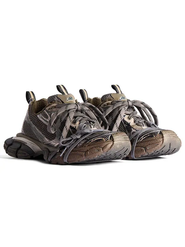 Кроссовки 3xl sneaker worn out sneakers 'brown mesh and polyurethane' Balenciaga — изображение 3 из 4, коричневый/белый/серый