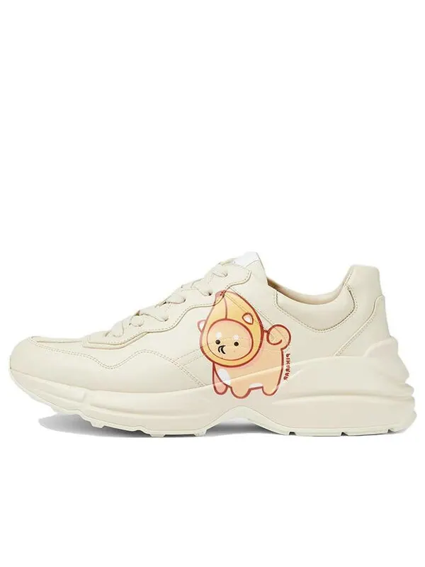 Кроссовки x pikarar rhyton sneakers 'animal print' Gucci — изображение 1 из 4, белый/мульти