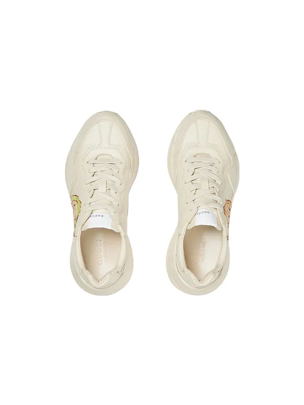 Кроссовки x pikarar rhyton sneakers 'animal print' Gucci — изображение 3 из 4, белый/мульти