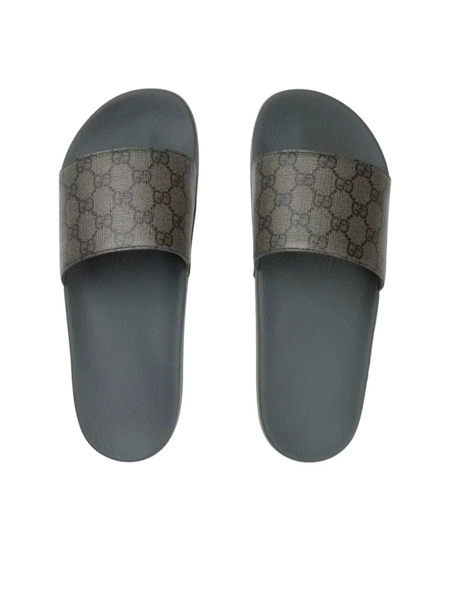 Шлепанцы Gucci Slide 'Grey Monogram' — изображение 3 из 6, серый