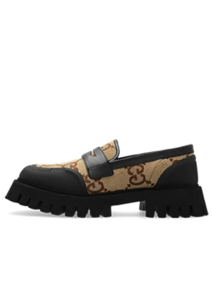 Кроссовки Gucci Novo GG Jacquard Chunky Loafer 'Black Camel' — изображение 1 из 5, черный