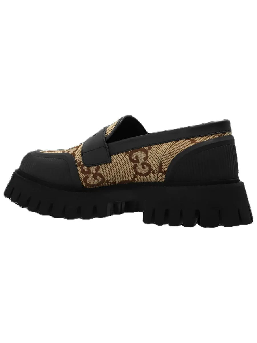 Кроссовки Gucci Novo GG Jacquard Chunky Loafer 'Black Camel' — изображение 3 из 5, черный