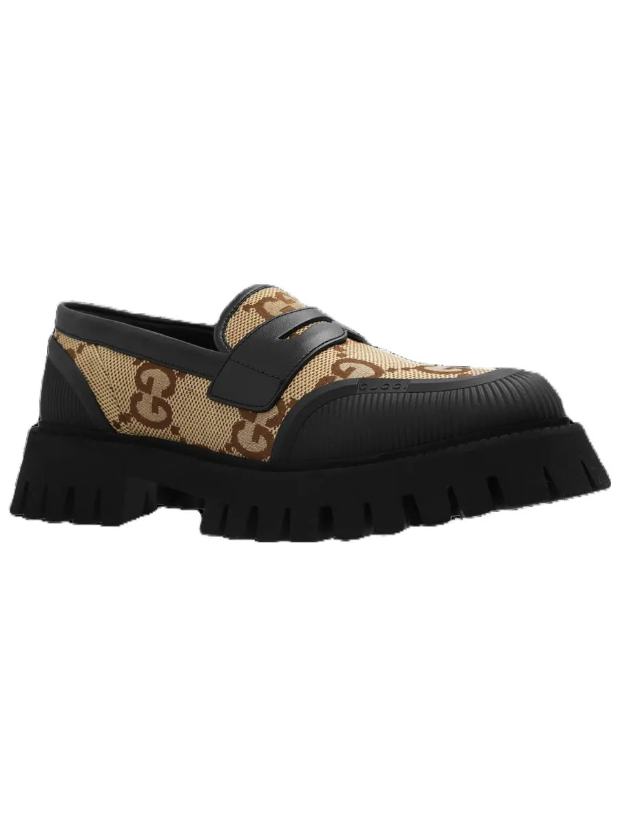 Кроссовки Gucci Novo GG Jacquard Chunky Loafer 'Black Camel' — изображение 4 из 5, черный