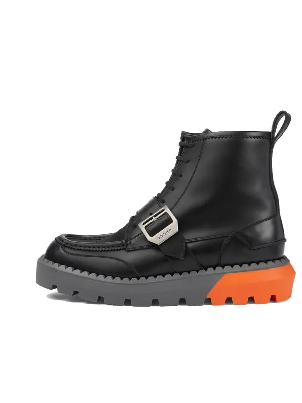 Кроссовки gg lace-up boot 'black' Gucci — изображение 1 из 4, черный