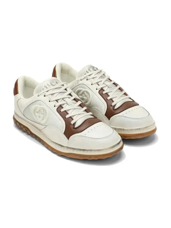 Кроссовки mac80 sneaker 'off white brown' Gucci — изображение 3 из 4, белый/коричневый