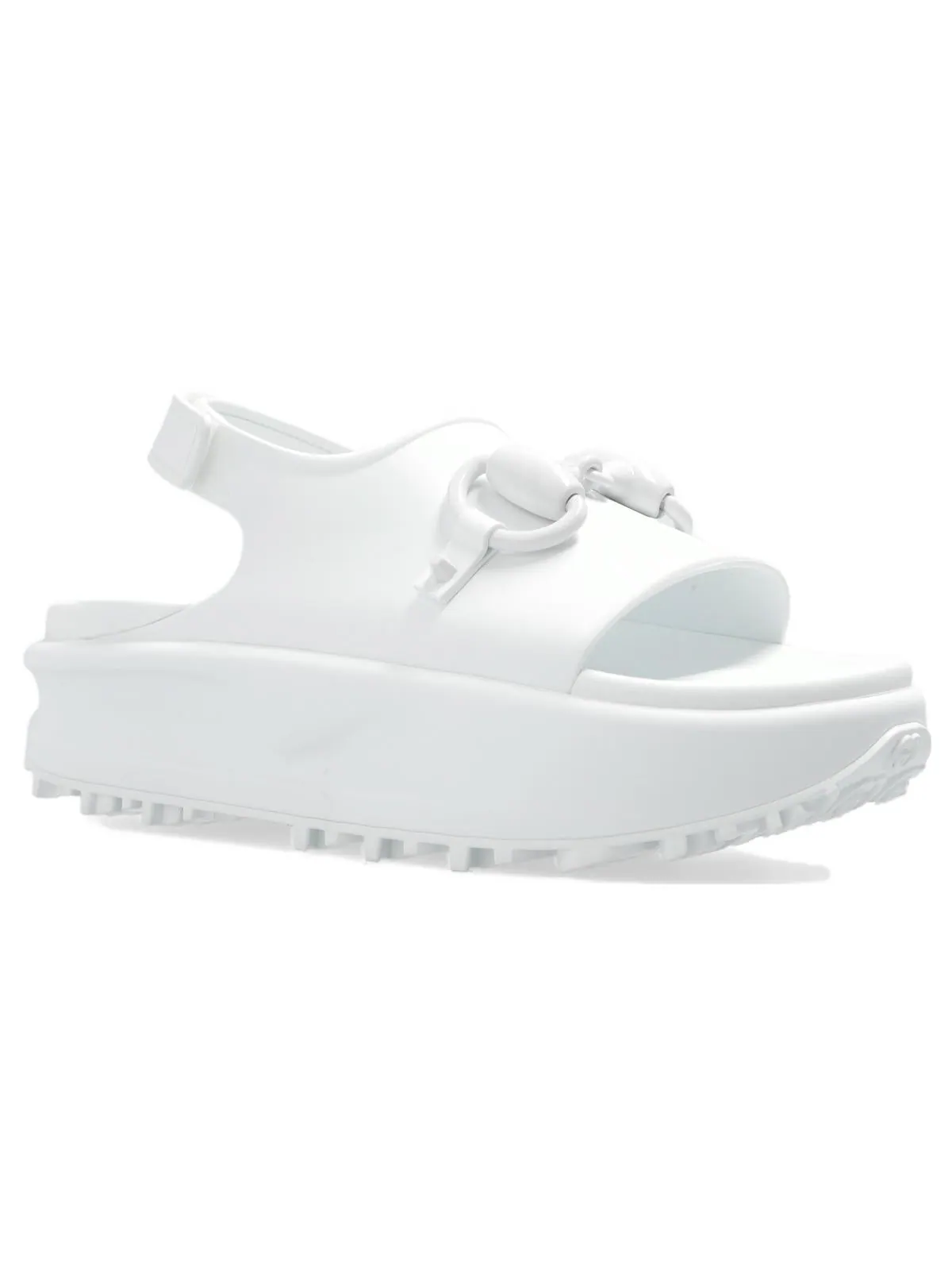 Сандалии (WMNS) Gucci Horsebit Platform Sandal 'White' — изображение 2 из 4, белый