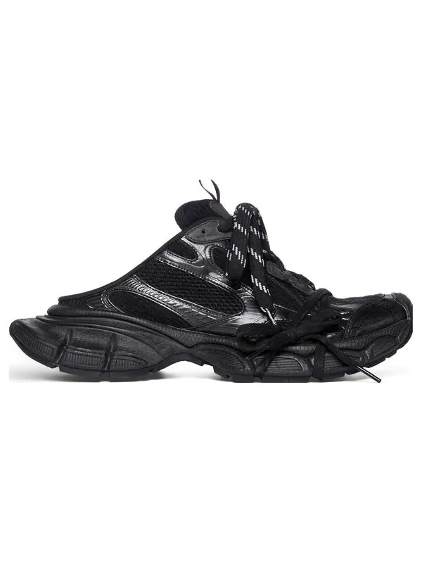 Тапочки 3xl mules 'black mesh and polyurethane' Balenciaga — изображение 2 из 4, черный