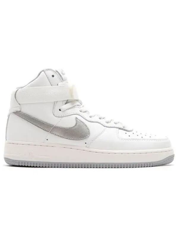 Кроссовки air force 1 высокие ретро qs Nike — изображение 2 из 3, белый/серый