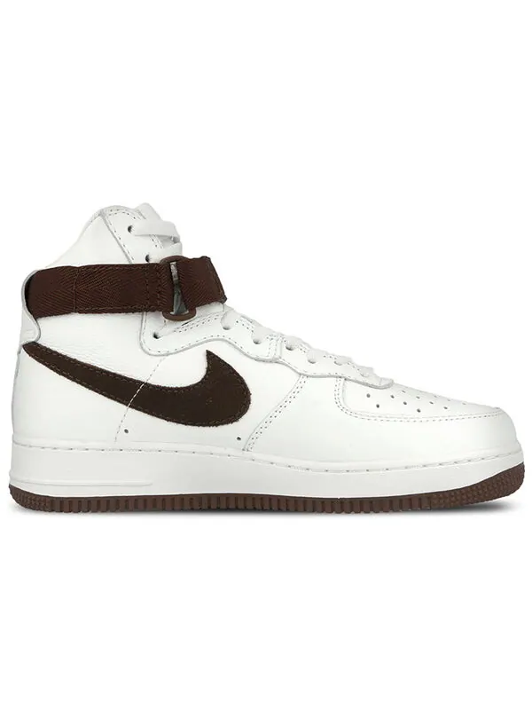Кроссовки air force 1 высокие ретро qs Nike — изображение 2 из 4, белый/коричневый