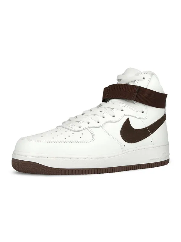 Кроссовки air force 1 высокие ретро qs Nike — изображение 3 из 4, белый/коричневый