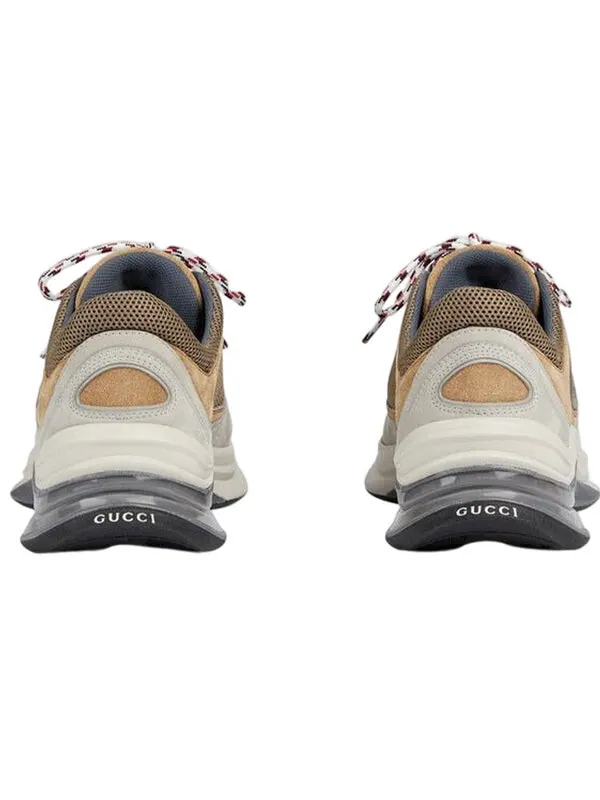 Кроссовки run suede sneakers 'beige tan' Gucci — изображение 3 из 4, коричневый