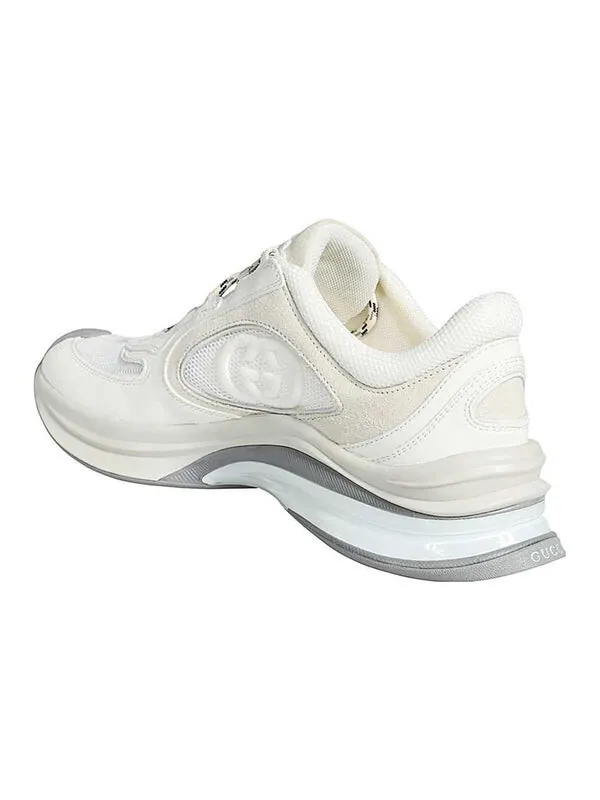 Кроссовки run sneaker 'white suede' Gucci — изображение 3 из 4, белый