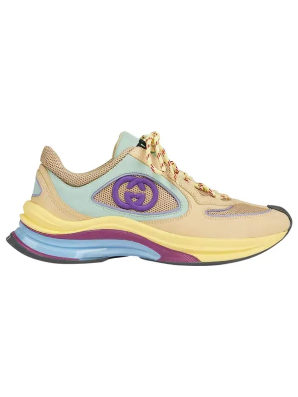 Кроссовки run 'yellow suede' Gucci — изображение 2 из 3, желтый