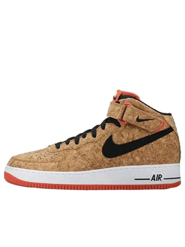 Кроссовки air force 1 mid 'cork' Nike — изображение 1 из 3, натуральный/черный-яркий