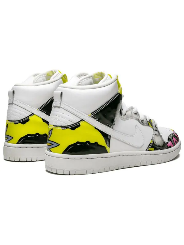 Кроссовки dunk high prm dls sb qs Nike — изображение 3 из 4, белый