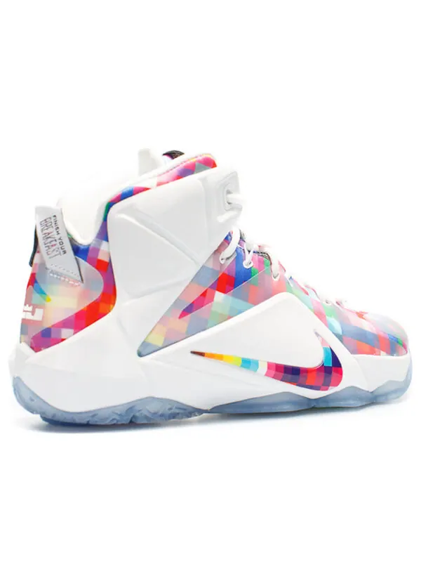 Кроссовки lebron 12 ext 'prism' Nike — изображение 3 из 4, мульти-/белый