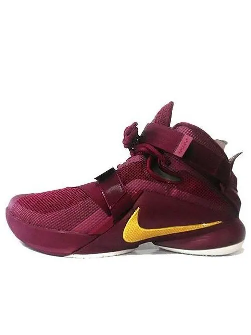 Кроссовки lebron soldier 9 prm ep 'maroon red white' Nike — изображение 1 из 3, глубокий/золотистый