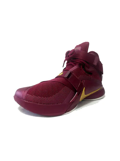 Кроссовки lebron soldier 9 prm ep 'maroon red white' Nike — изображение 2 из 3, глубокий/золотистый