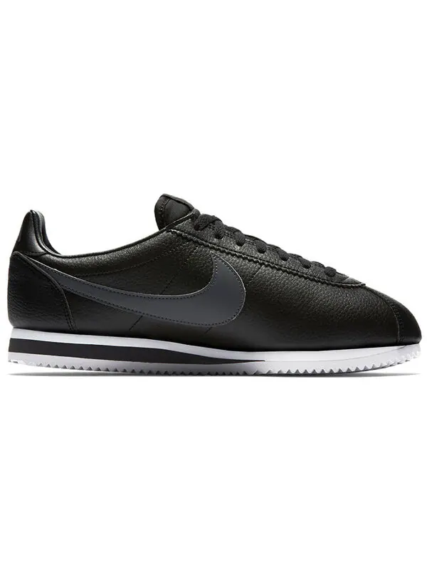 Кроссовки классические cortez кожа Nike — изображение 2 из 4, черный/темный серый