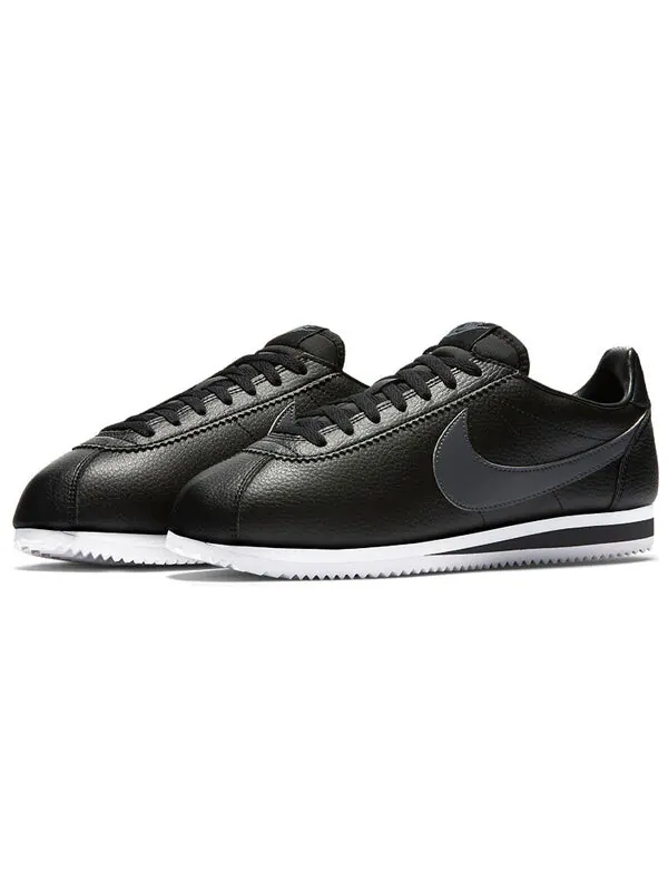 Кроссовки классические cortez кожа Nike — изображение 3 из 4, черный/темный серый
