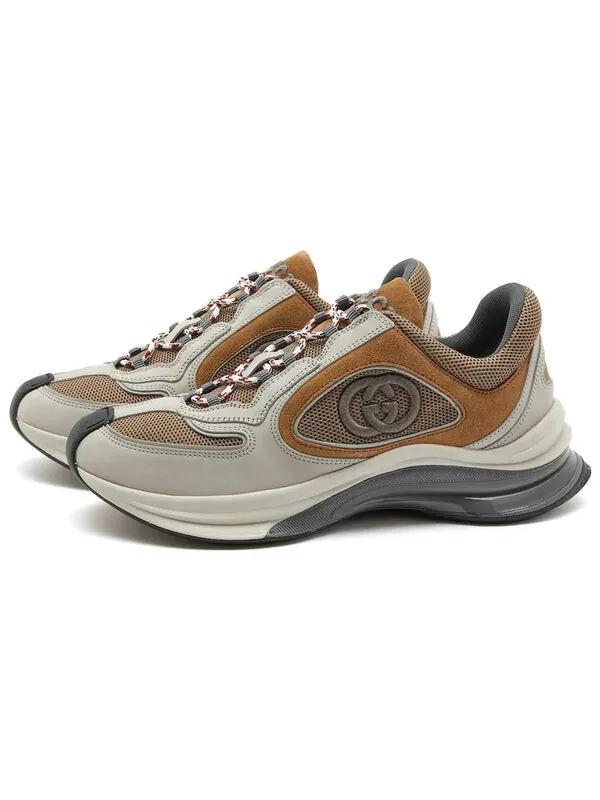 Кроссовки run sneaker 'light grey brown' Gucci — изображение 3 из 4, серый