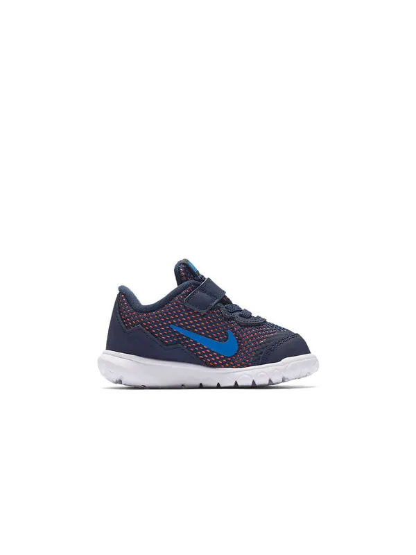 Кроссовки flex experience 4 низкие беговые кроссовки Nike — изображение 2 из 4, синий/оранжевый