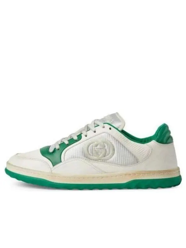 Кроссовки mac80 embroidered sneakers 'white green' Gucci — изображение 1 из 4, белый/зеленый