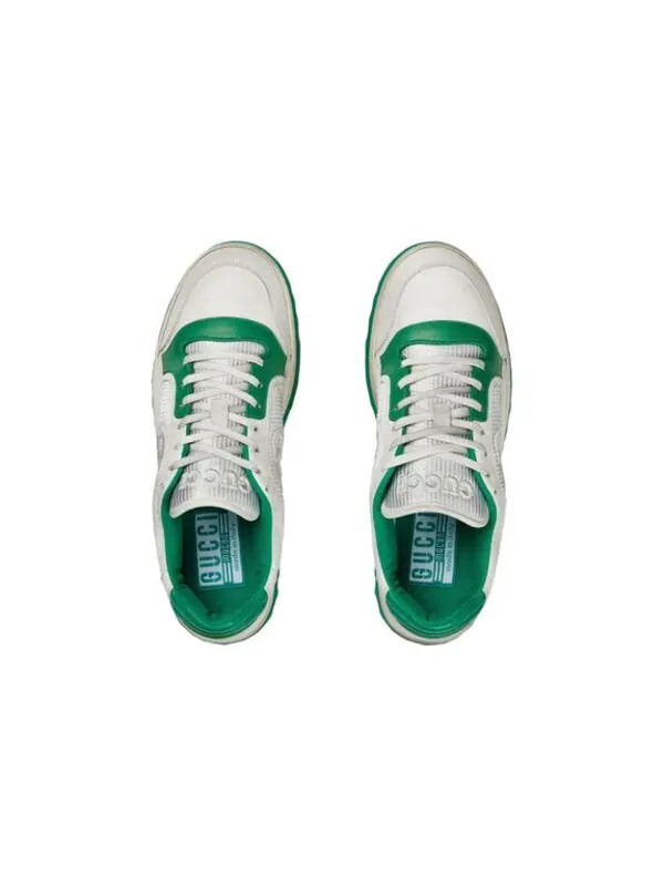 Кроссовки mac80 embroidered sneakers 'white green' Gucci — изображение 4 из 4, белый/зеленый