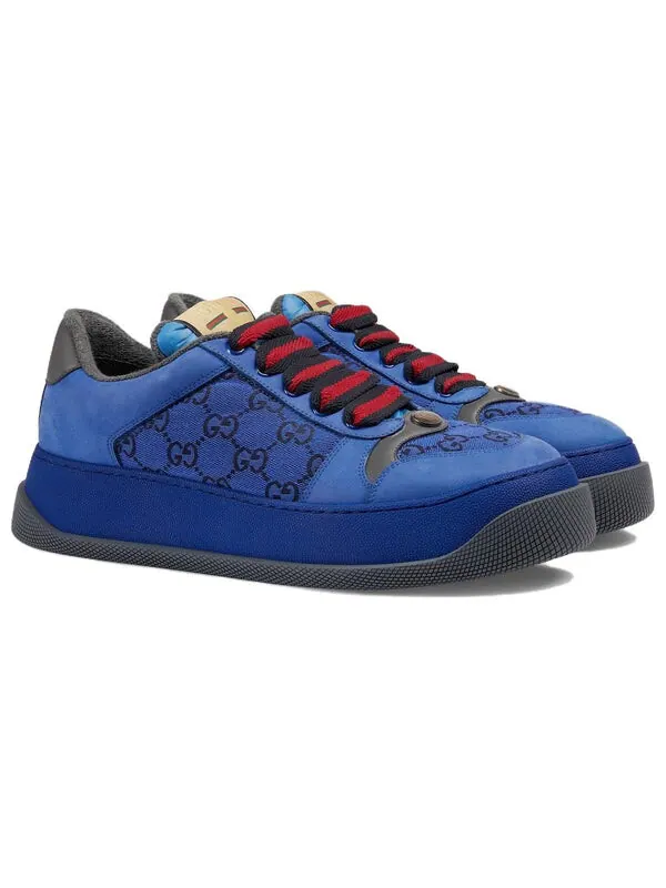 Кроссовки screener gg sneakers 'blue red' Gucci — изображение 3 из 4, синий/красный