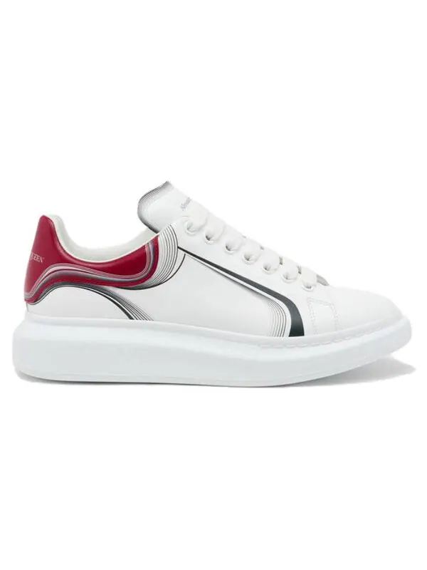 Кроссовки oversized sneaker 'curve tech - garnet' Alexander Mcqueen — изображение 2 из 4, белый