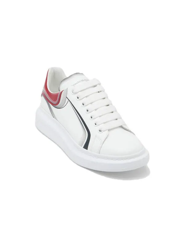 Кроссовки oversized sneaker 'curve tech - garnet' Alexander Mcqueen — изображение 3 из 4, белый