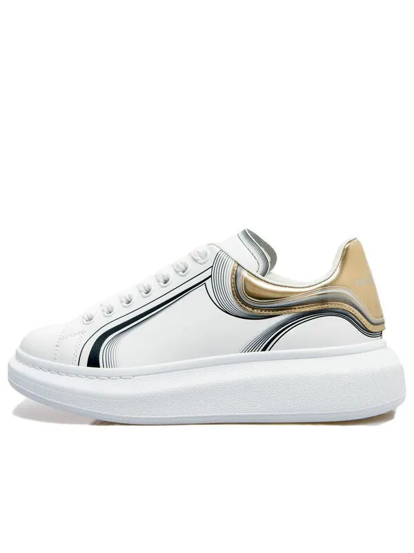 Кроссовки oversized sneaker 'white vanilla black' Alexander Mcqueen — изображение 1 из 4, белый//черный