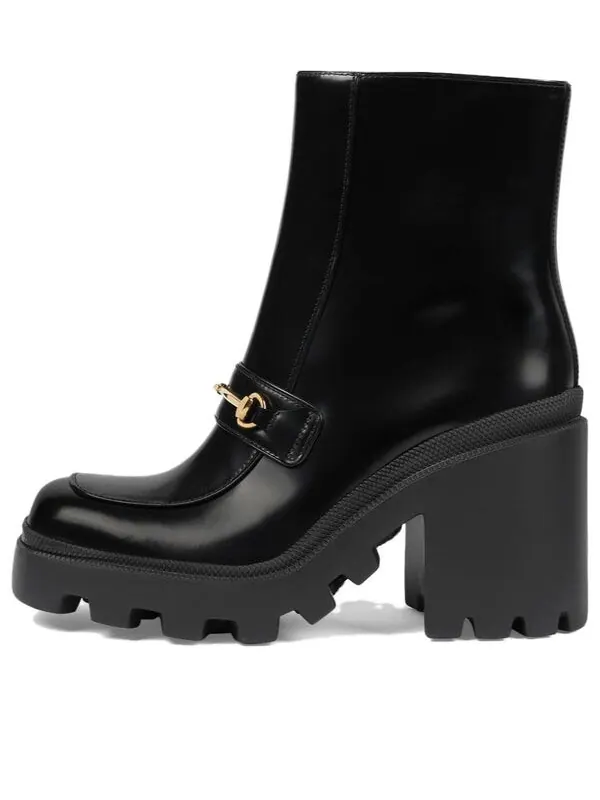 Кроссовки boot with horsebit 'black' Gucci — изображение 1 из 4, черный
