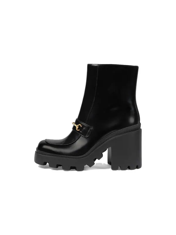 Кроссовки boot with horsebit 'black' Gucci — изображение 2 из 4, черный