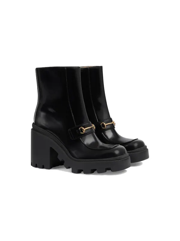 Кроссовки boot with horsebit 'black' Gucci — изображение 3 из 4, черный