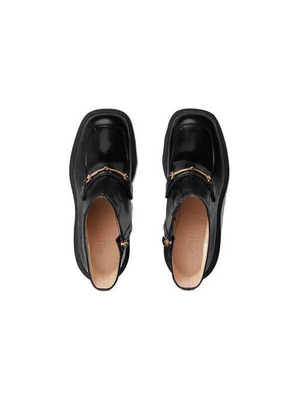 Кроссовки boot with horsebit 'black' Gucci — изображение 4 из 4, черный