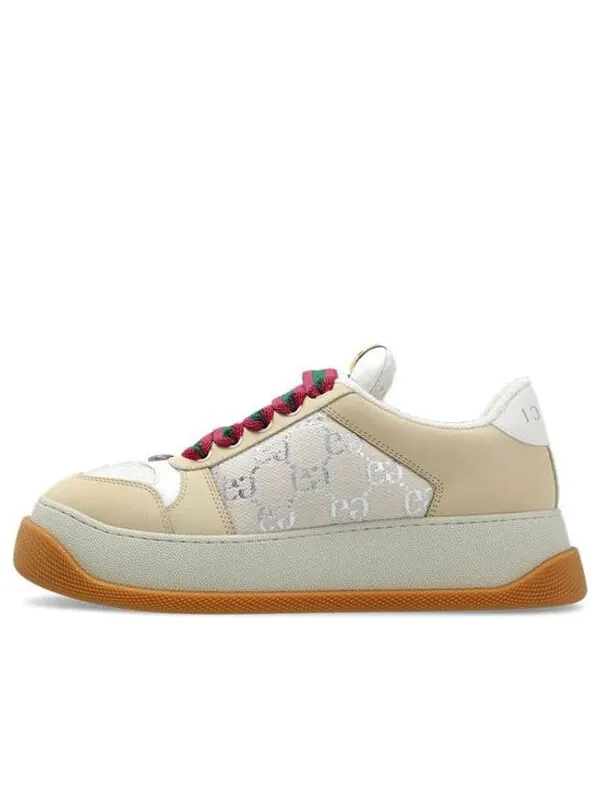 Кроссовки screener 'gg monogram - beige' Gucci — изображение 1 из 4, белый/бежевый