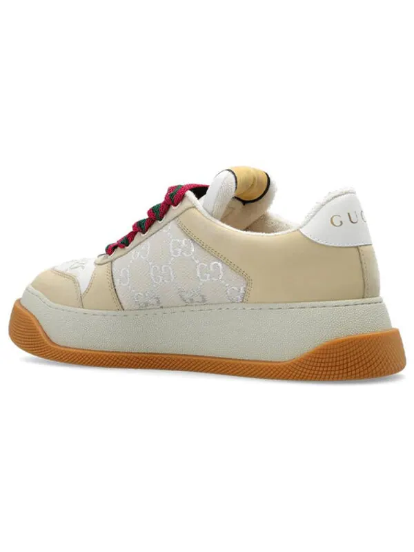 Кроссовки screener 'gg monogram - beige' Gucci — изображение 3 из 4, белый/бежевый