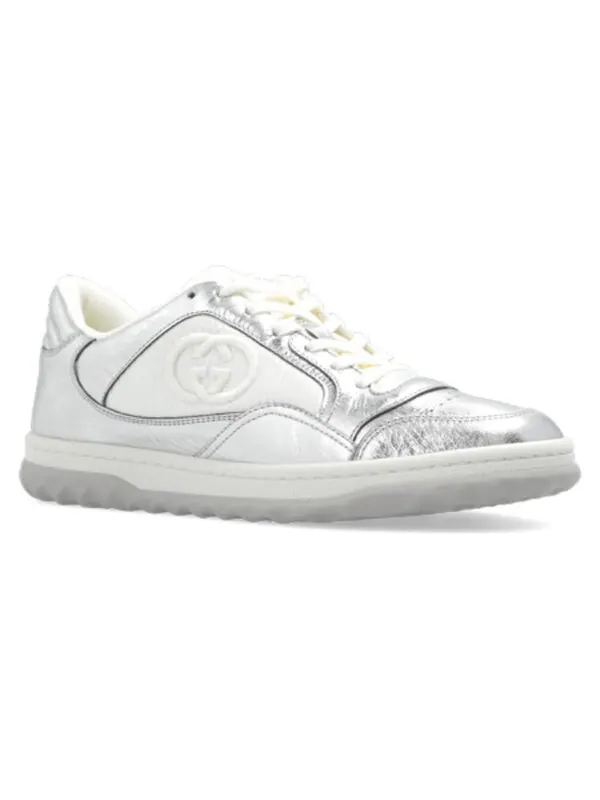 Кроссовки mac80 embroidered sneakers 'white silver' Gucci — изображение 3 из 4
