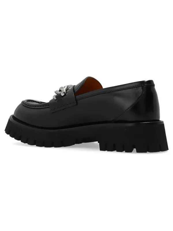 Кроссовки lug sole loafer 'black leather' Gucci — изображение 3 из 4, черный