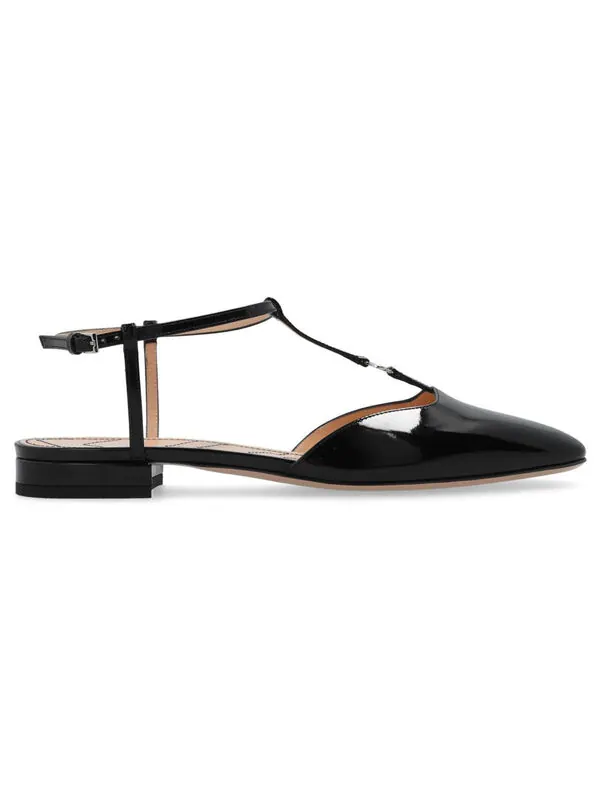 Тапочки new denim ballerina flats 'black' Gucci — изображение 2 из 4, черный