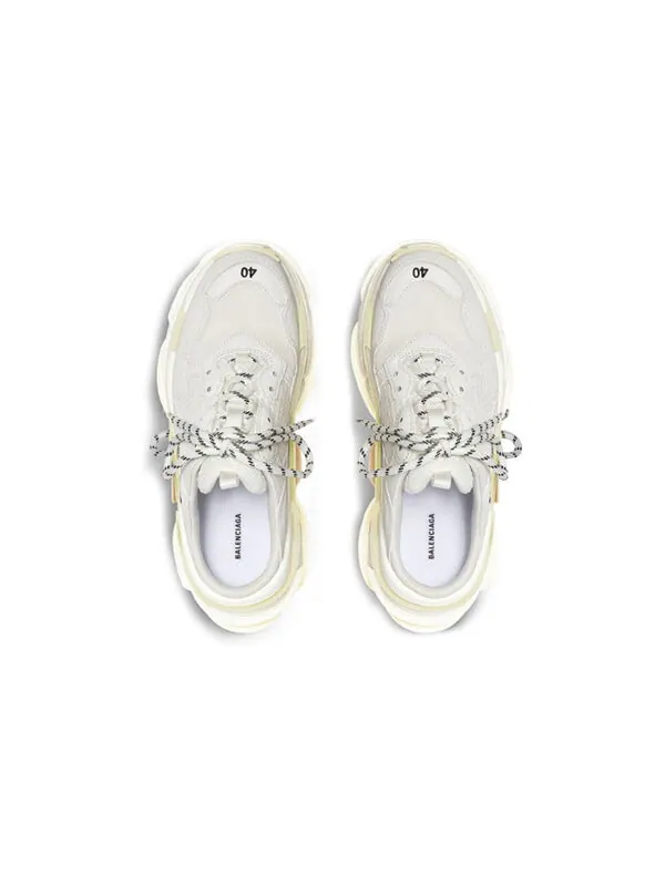 Тапочки triple s mules 'white double foam and mesh' Balenciaga — изображение 4 из 4, белый/черный